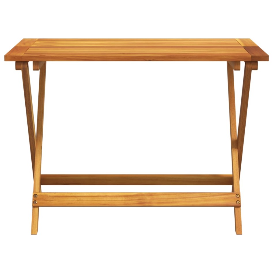 Mesa de jardín plegable madera maciza de acacia 90x52,5x65