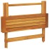 Mesa de jardín plegable madera maciza de acacia 90x52,5x65