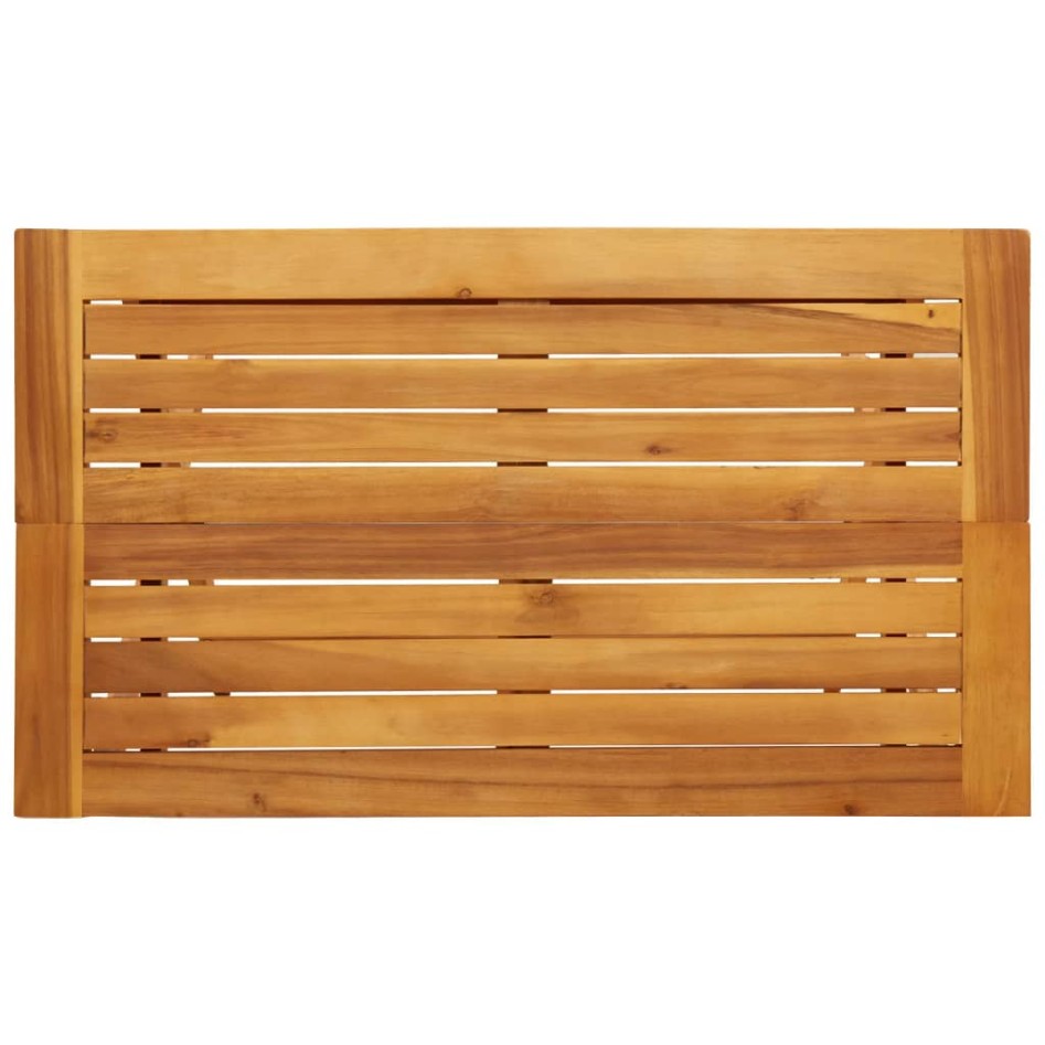 Mesa de jardín plegable madera maciza de acacia 90x52,5x65