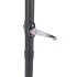 Sombrilla jardín con luces LED poste acero negro 225x225x212