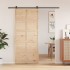 Puerta de granero madera maciza de pino 90x208