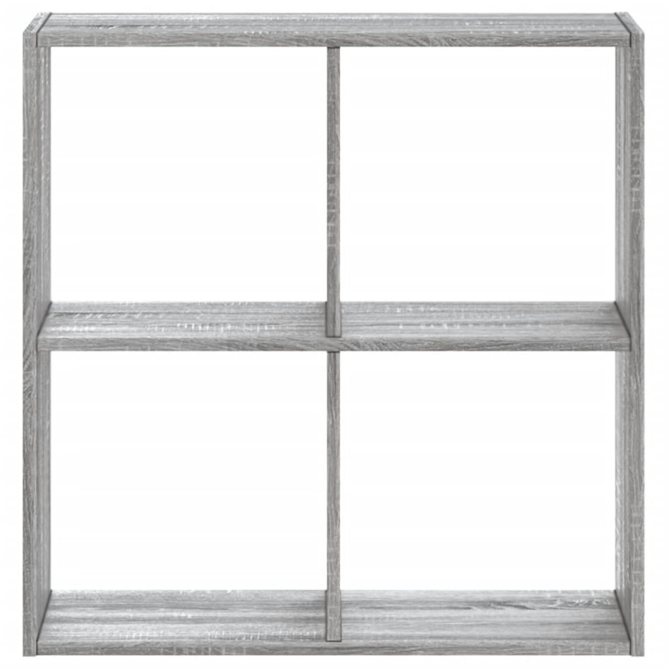 Estantería de madera de ingeniería gris Sonoma 68,5x32x68,5