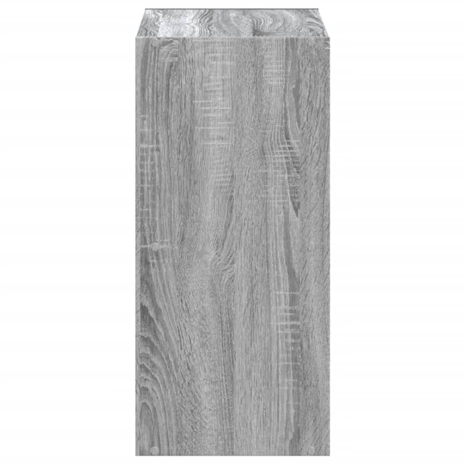 Estantería de madera de ingeniería gris Sonoma 68,5x32x68,5