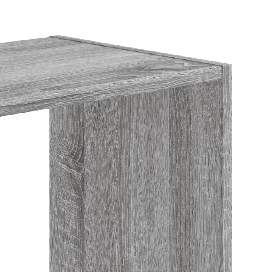 Estantería de madera de ingeniería gris Sonoma 68,5x32x68,5