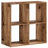 Estantería madera ingeniería color envejecido 68,5x32x68,5
