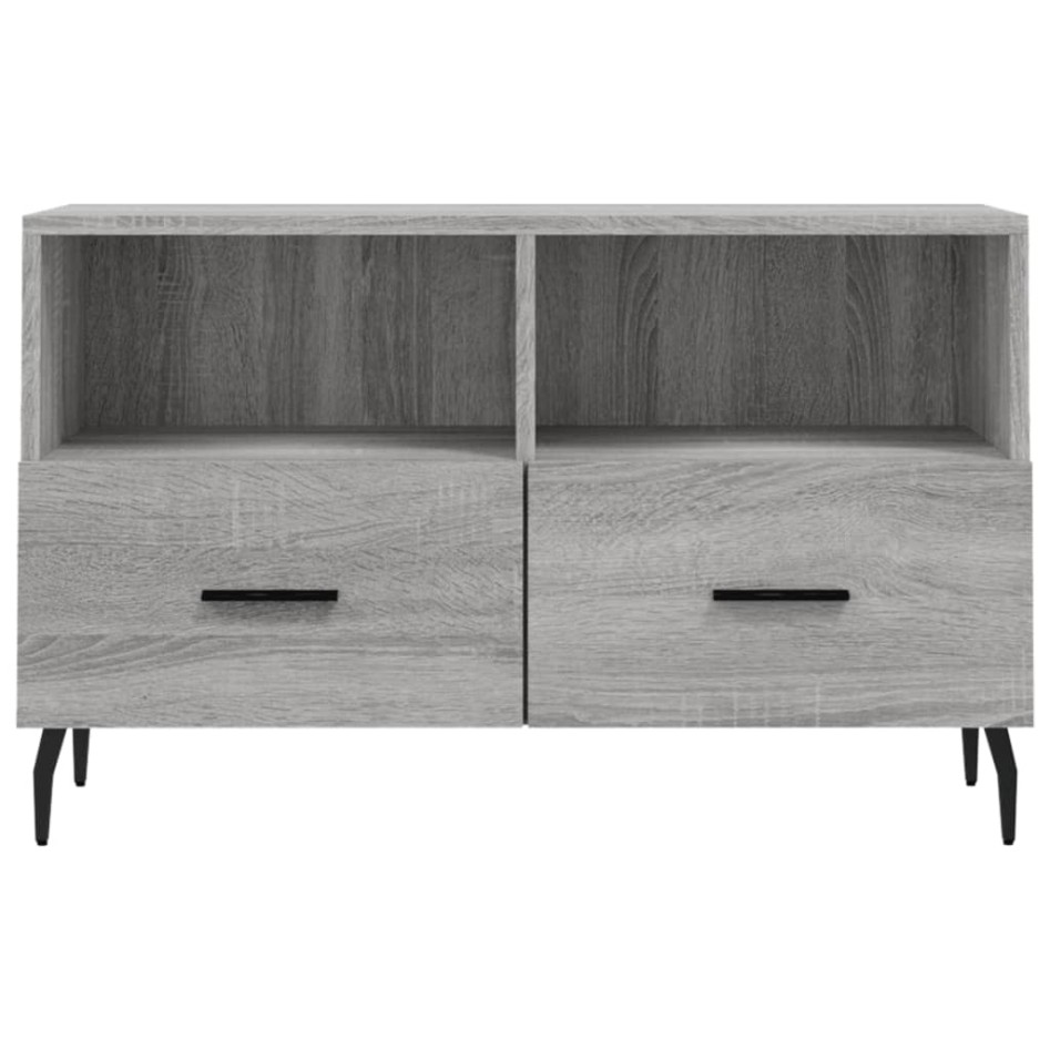 Mueble de TV madera de ingeniería gris Sonoma 80x36x50