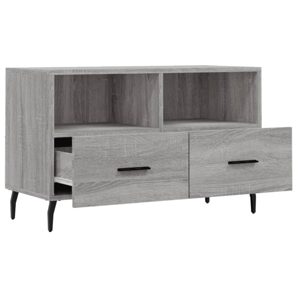 Mueble de TV madera de ingeniería gris Sonoma 80x36x50