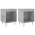 Mesitas noche 2 uds madera ingeniería gris hormigón 40x35x50