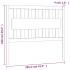 Cabecero de cama madera maciza de pino blanco 105,5x4x100