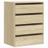 Cajonera de esquina madera ingeniería roble Sonoma 60x41x76