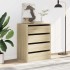 Cajonera de esquina madera ingeniería roble Sonoma 60x41x76