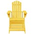 Silla Adirondack con otomana madera maciza de abeto