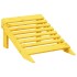 Silla Adirondack con otomana madera maciza de abeto
