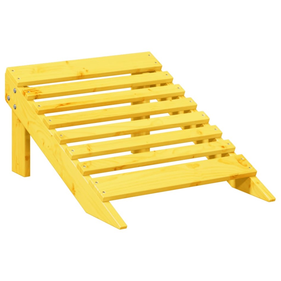 Silla Adirondack con otomana madera maciza de abeto