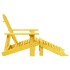 Silla Adirondack con otomana madera maciza de abeto