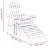 Silla Adirondack con otomana madera maciza de abeto