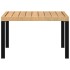 Mesa de centro de jardín aluminio negro 65x65x40