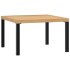 Mesa de centro de jardín aluminio negro 65x65x40