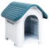 Caseta para perros polipropileno azul 59x75x66