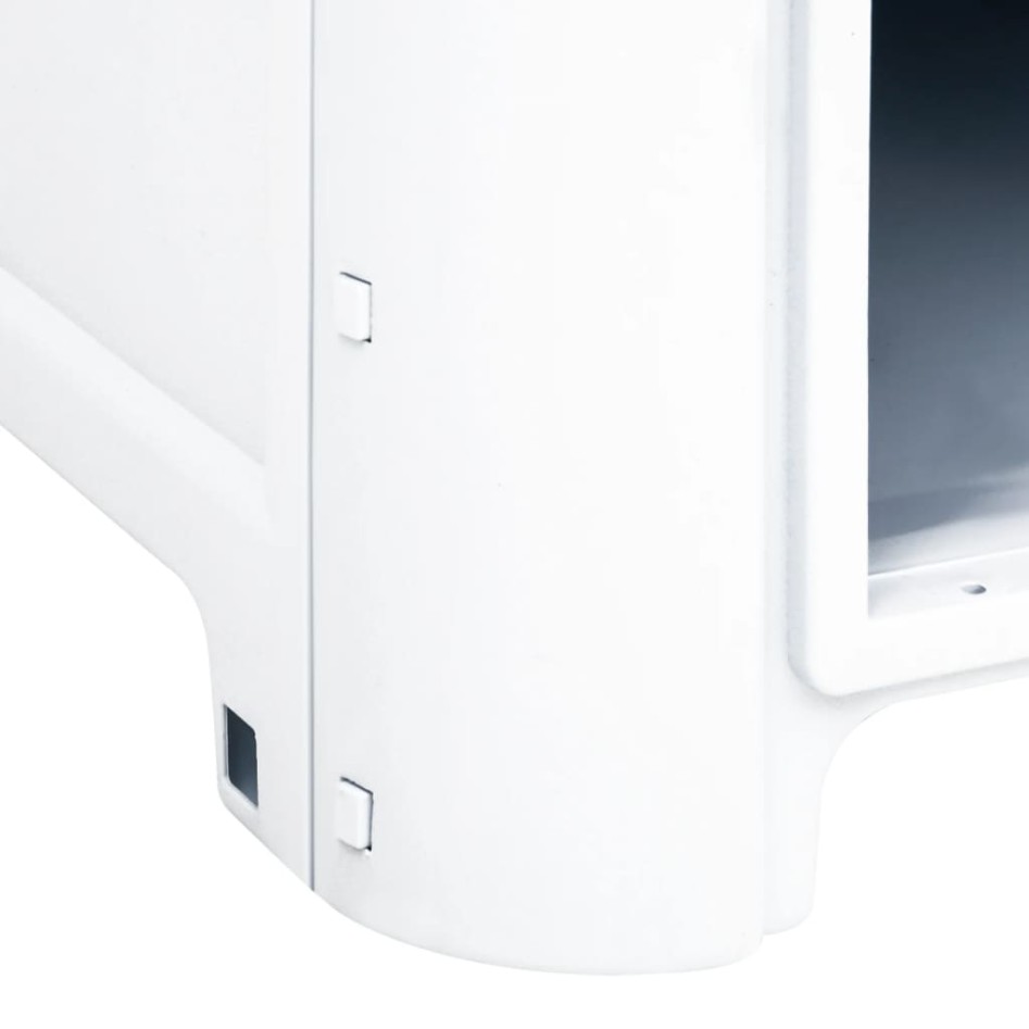 Caseta para perros polipropileno azul 59x75x66