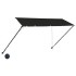Toldo retráctil con LED gris antracita 350x150