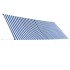 Toldo retráctil 400x150 cm azul y