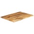 Tablero de mesa borde natural madera maciza mango 70x60x2,5