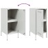 Aparador acero blanco 36x39x79