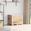 Collares de palets 3 unidades madera maciza de pino 80x60 cm