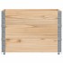 Collares de palets 3 unidades madera maciza de pino 80x60