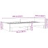 Estructura de cama sin colchón madera marrón roble 100x200