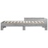 Estructura de cama madera de ingeniería gris Sonoma 90x200