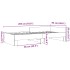 Estructura de cama madera de ingeniería gris Sonoma 90x200