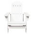 Silla Adirondack madera maciza de abeto blanco 69x85x90,5
