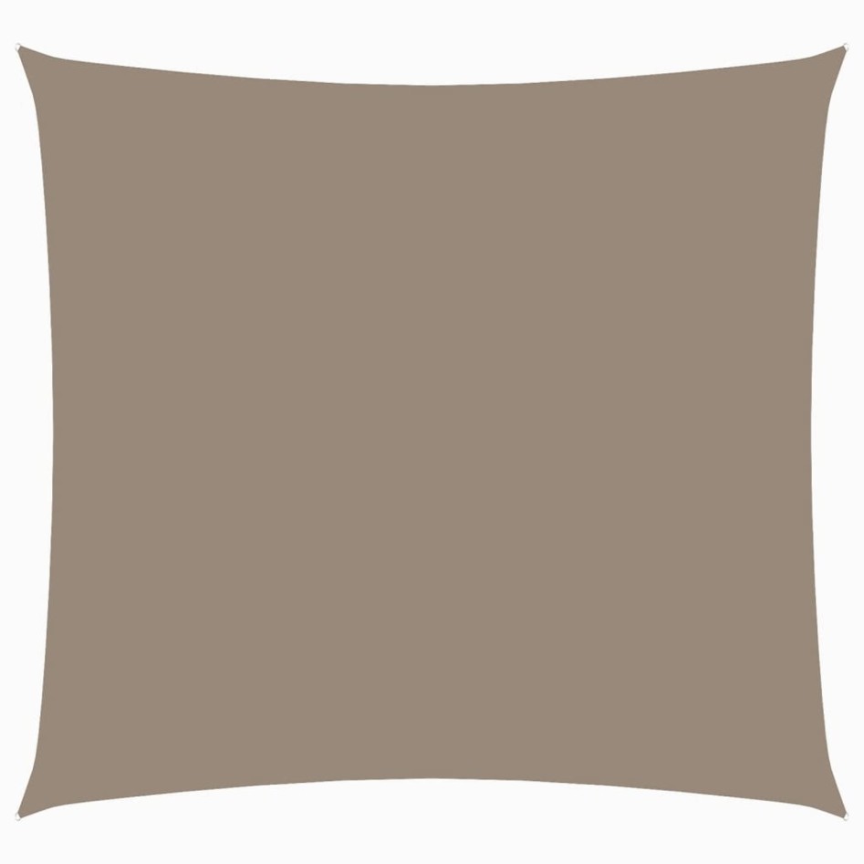 Toldo de vela cuadrado tela Oxford gris taupe 4,5x4,5