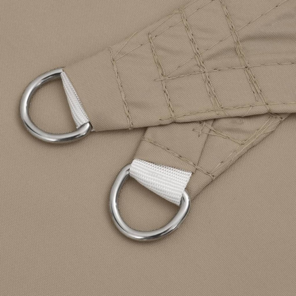 Toldo de vela cuadrado tela Oxford gris taupe 4,5x4,5