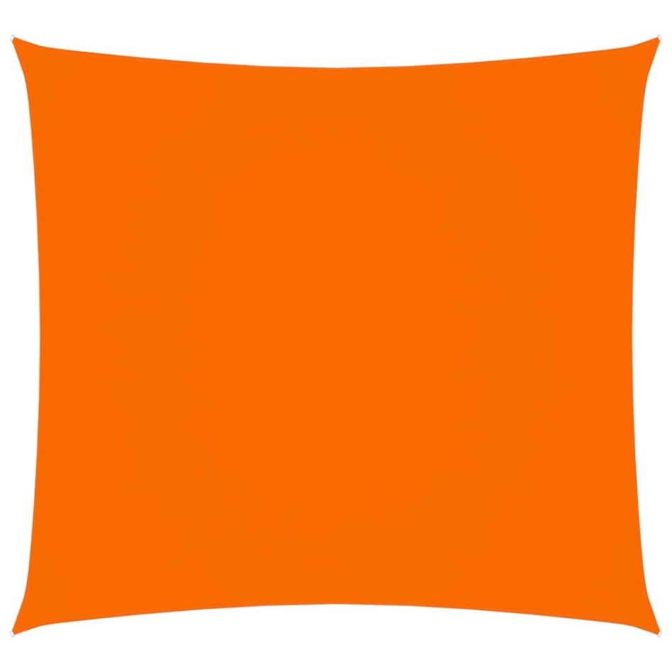 Toldo de vela cuadrado tela Oxford naranja 4x4