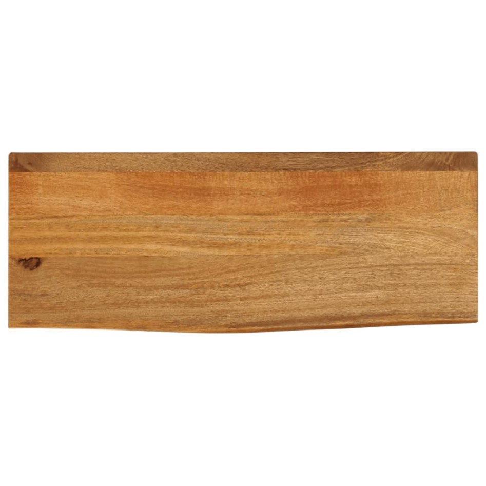 Tablero de mesa borde natural madera maciza mango 70x40x2,5