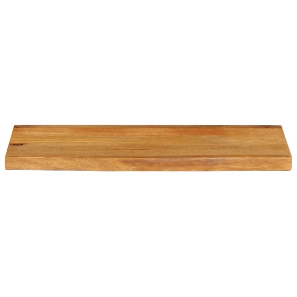 Tablero de mesa borde natural madera maciza mango 70x40x2,5