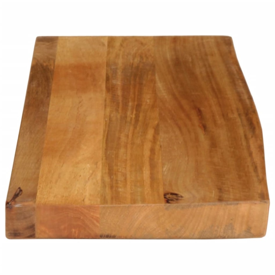 Tablero de mesa borde natural madera maciza mango 70x40x2,5