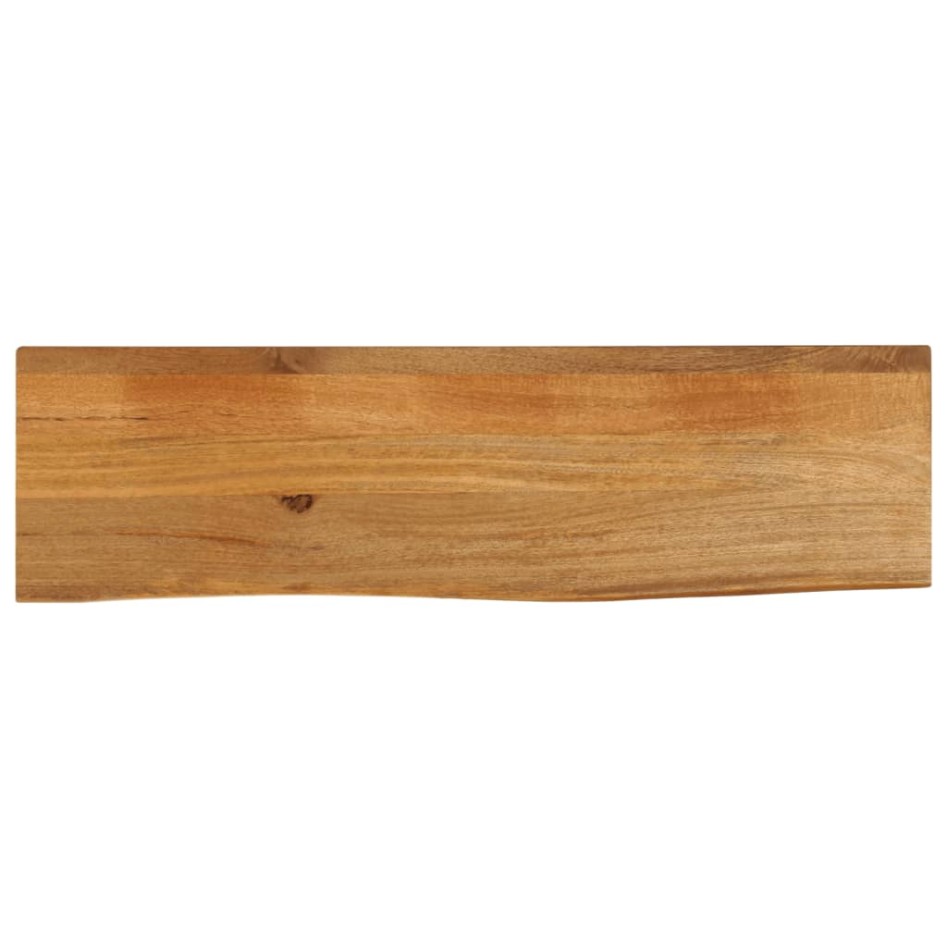 Tablero de mesa borde natural madera maciza mango 120x40x2,5