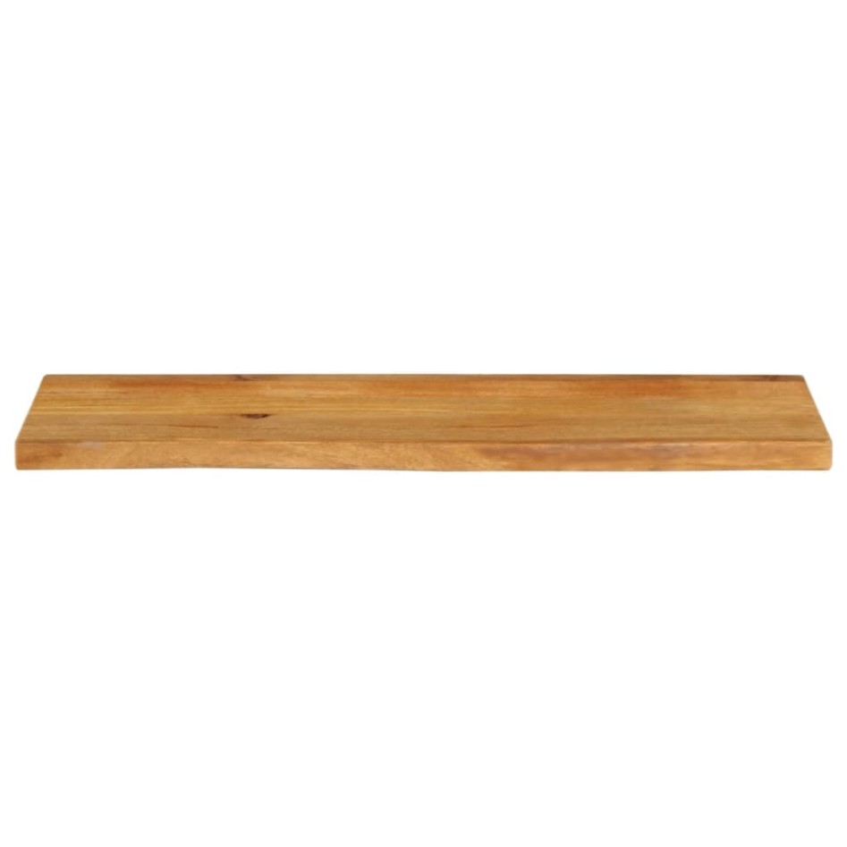 Tablero de mesa borde natural madera maciza mango 120x40x2,5