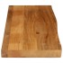 Tablero de mesa borde natural madera maciza mango 120x40x2,5