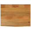 Tablero de mesa borde natural madera maciza mango 90x60x2,5 cm