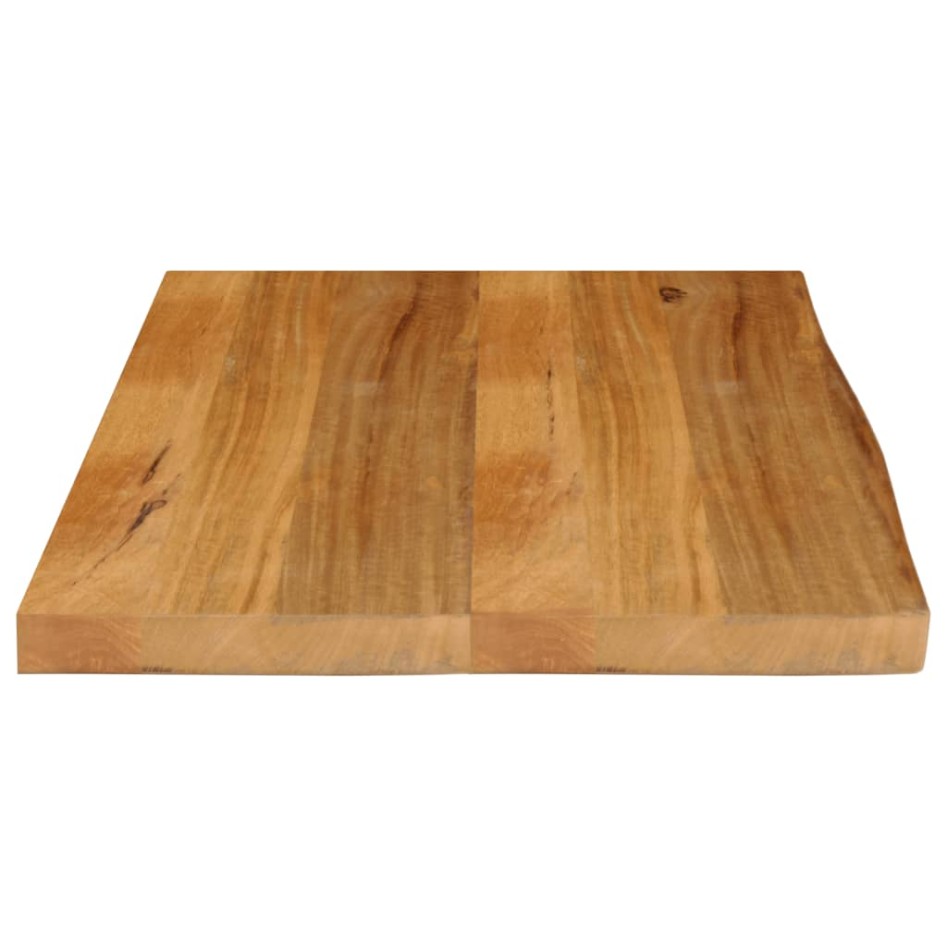 Tablero de mesa borde natural madera maciza mango 90x60x2,5