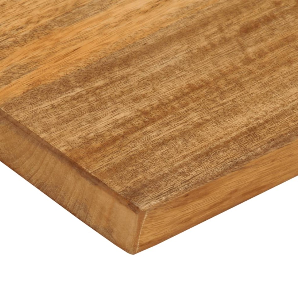 Tablero de mesa borde natural madera maciza mango 90x60x2,5