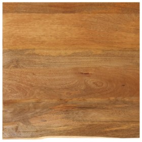 Tablero de mesa borde natural madera maciza mango 80x80x2,5
