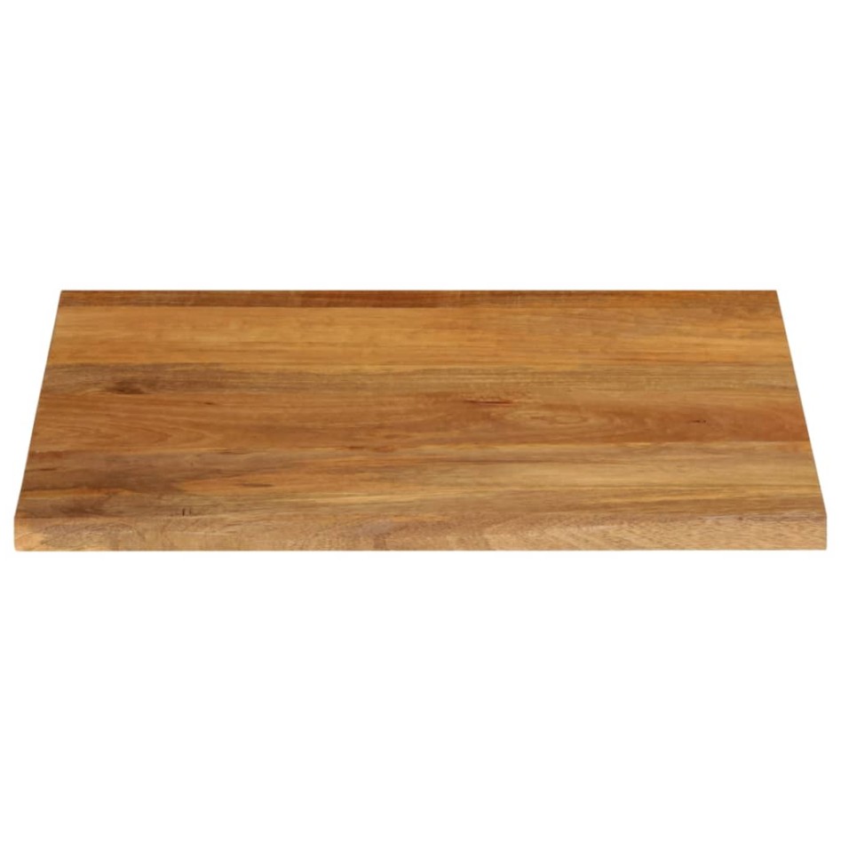 Tablero de mesa borde natural madera maciza mango 80x80x2,5