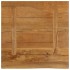 Tablero de mesa borde natural madera maciza mango 80x80x2,5