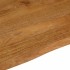 Tablero de mesa borde natural madera maciza mango 80x80x2,5